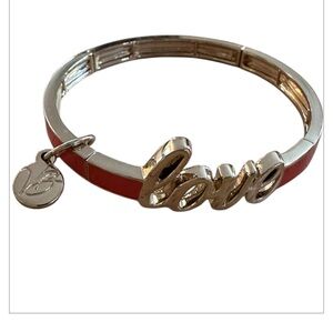 EUC Vera Bradley Orange and Gold Love Bracelet